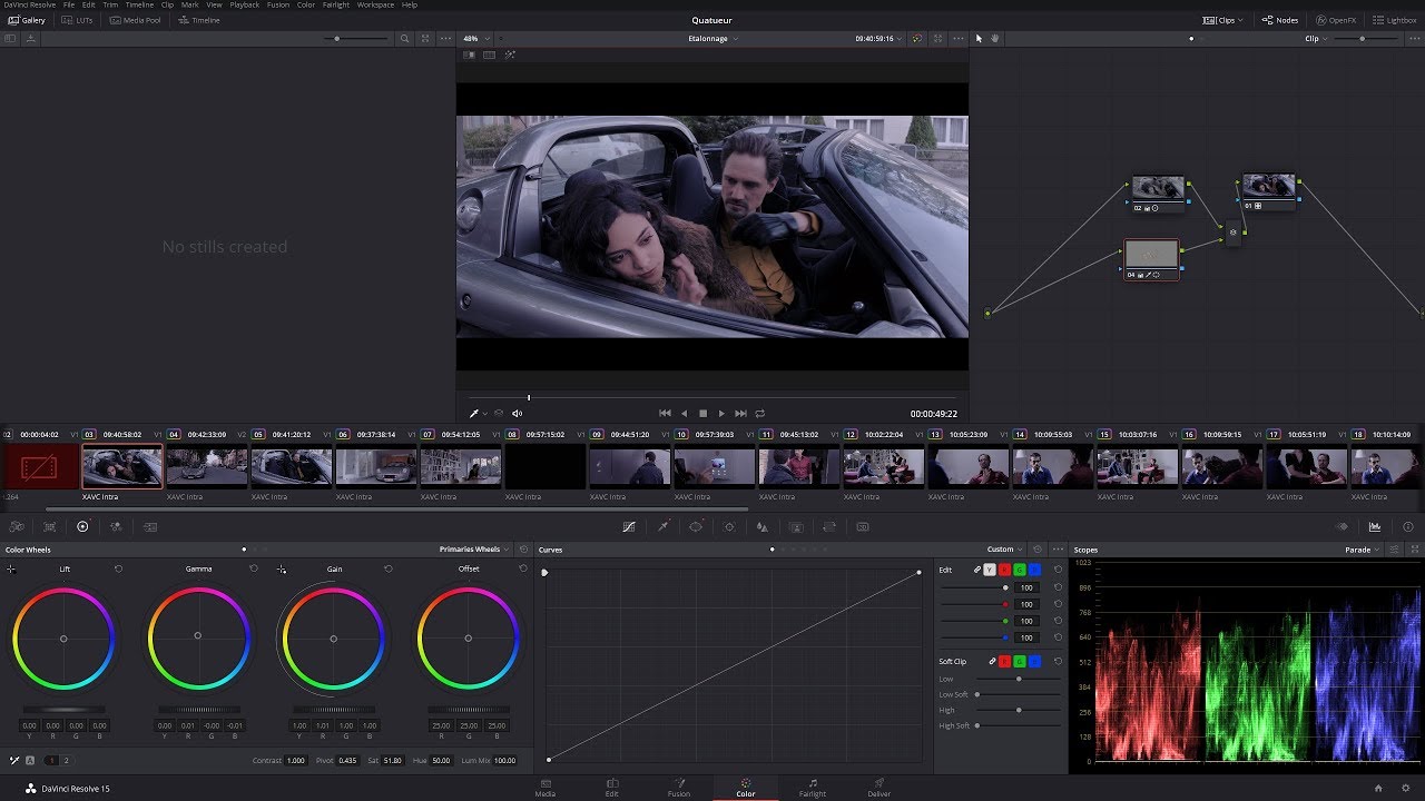 DaVinci Resolve 15, Étalonnage#1 : Prérequis, interface