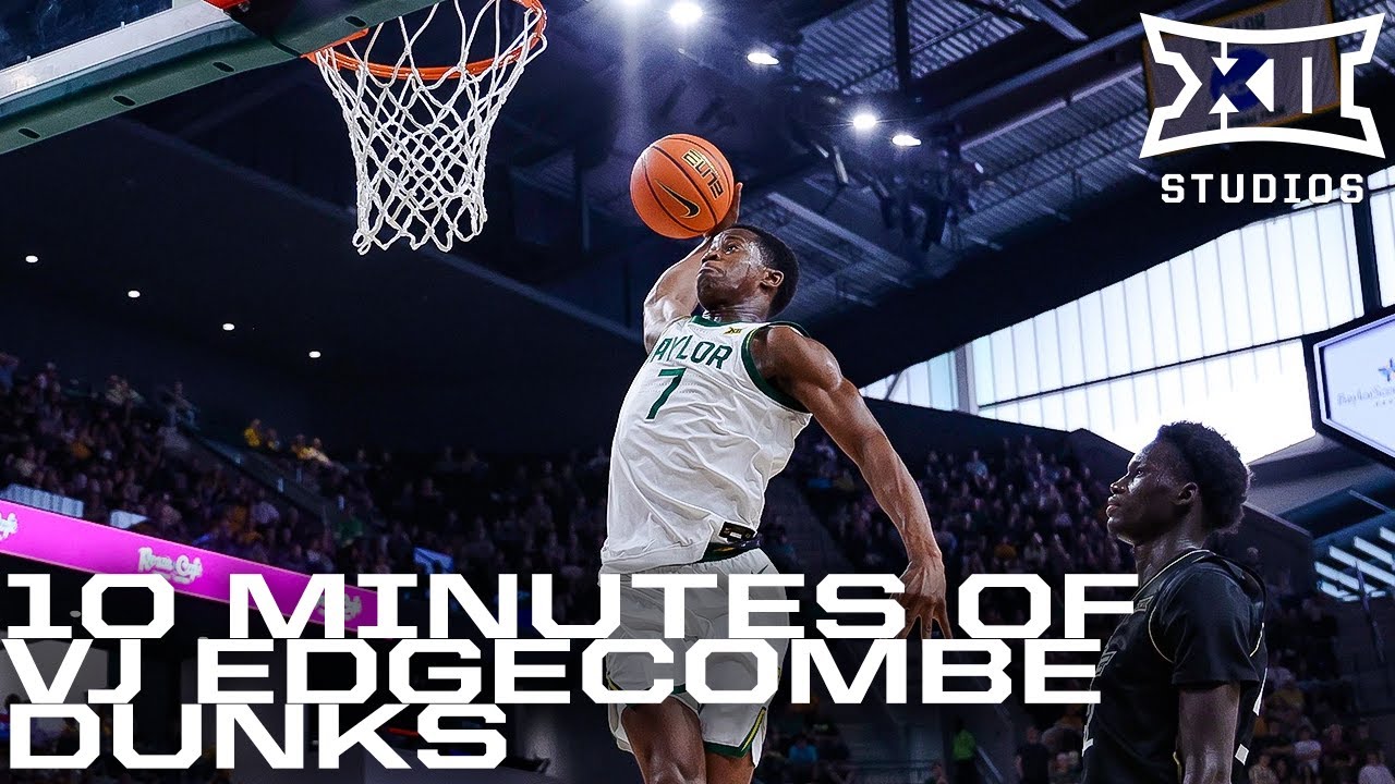 10 MINUTES of V.J. Edgecombe Dunks from the 2024-25 Season | Big 12 Basketball