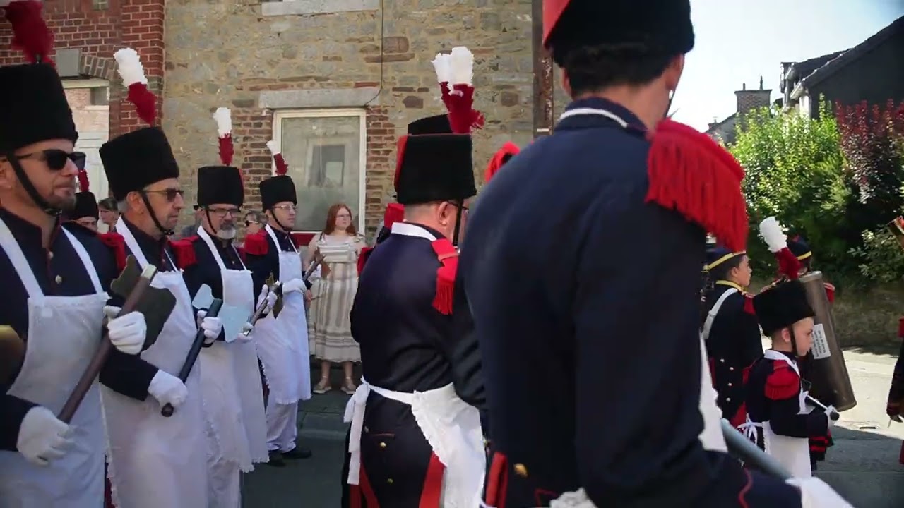 Marche Saint Roch et Saint Frégo Acoz 2023 5 Défilé