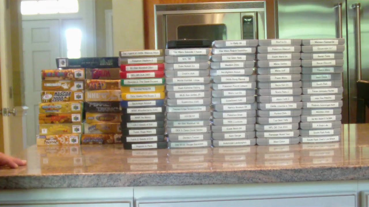 My EPIC Nintendo 64 Collection! 90 Carts 15 Boxes! Pwwnd111