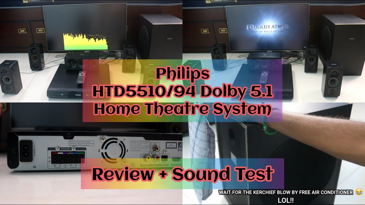 Philips HTD5510/94 Dolby 5.1 Home Theatre System with 1000W RMS Sound Output - Review + Sound Test