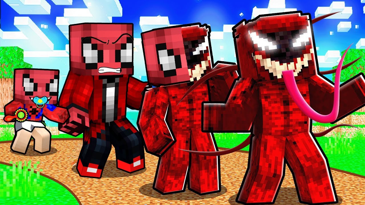 VENOM SİMBİYOT EVRİMİ👶🕷 - Minecraft