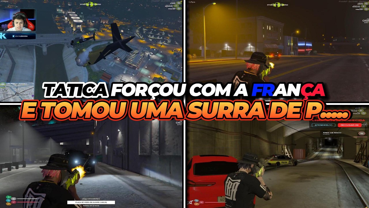 FRANÇA DEU UMA SURRA NA TATICA NA MADRUGA