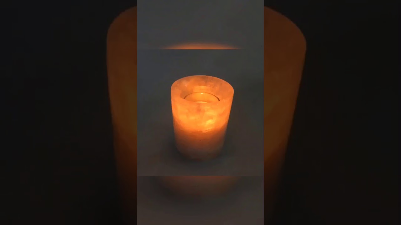rose quartz candle jar