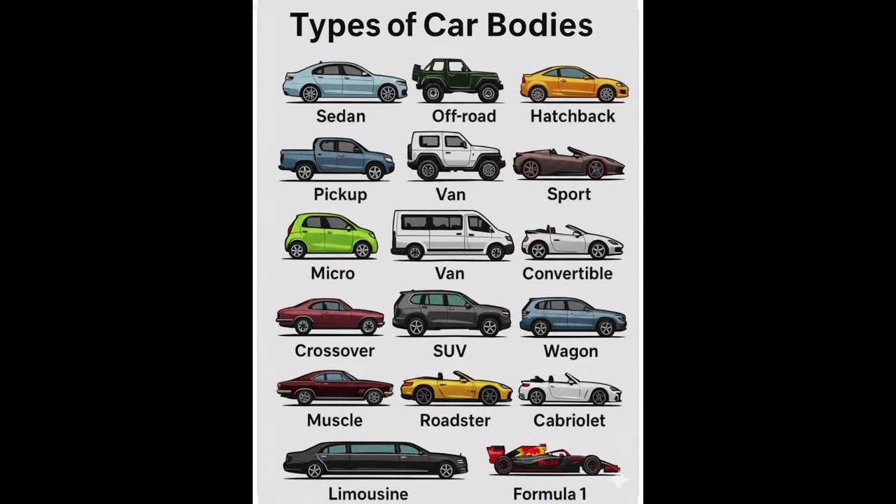 Types of car bodies | #car #carslover #vocabulary #ielts #ieltsspeaking #asenglishbhandar