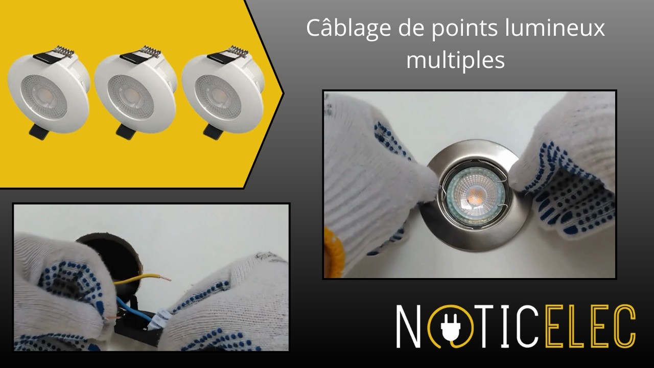 Câblage de points lumineux multiples en autoconstruction