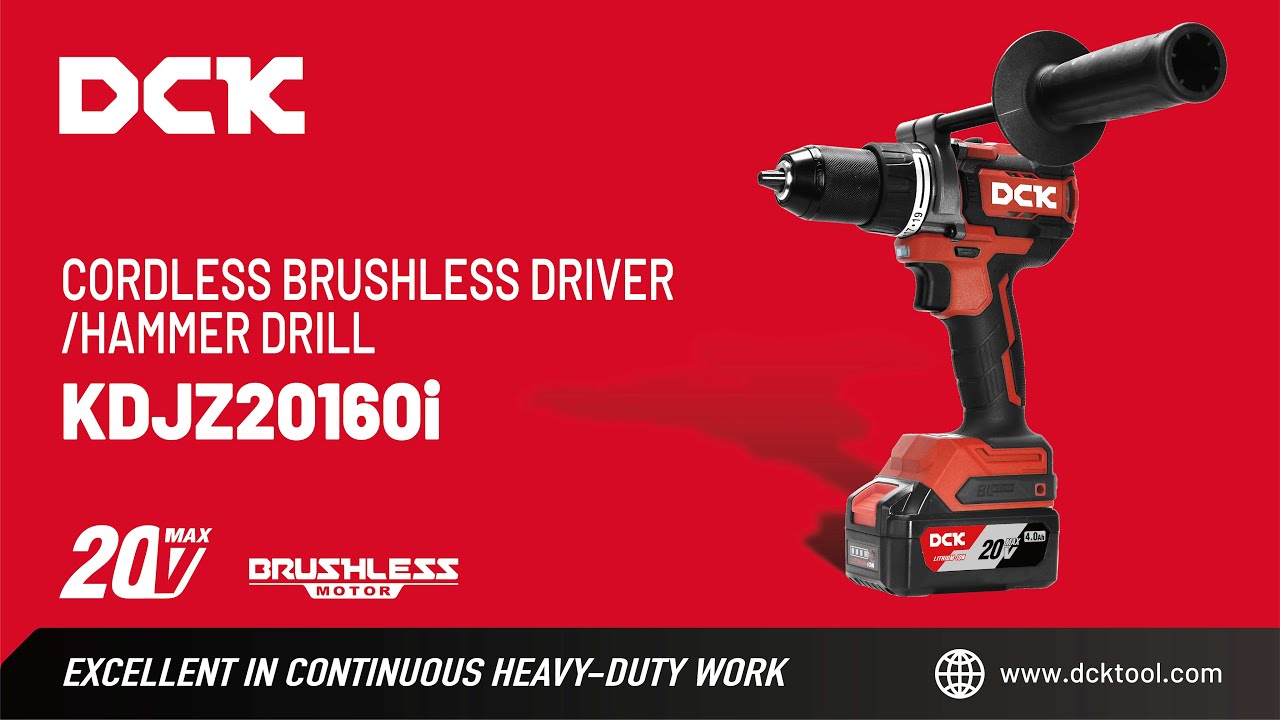 DCK KDJZ20160i cordless brushless driver/hammer drill