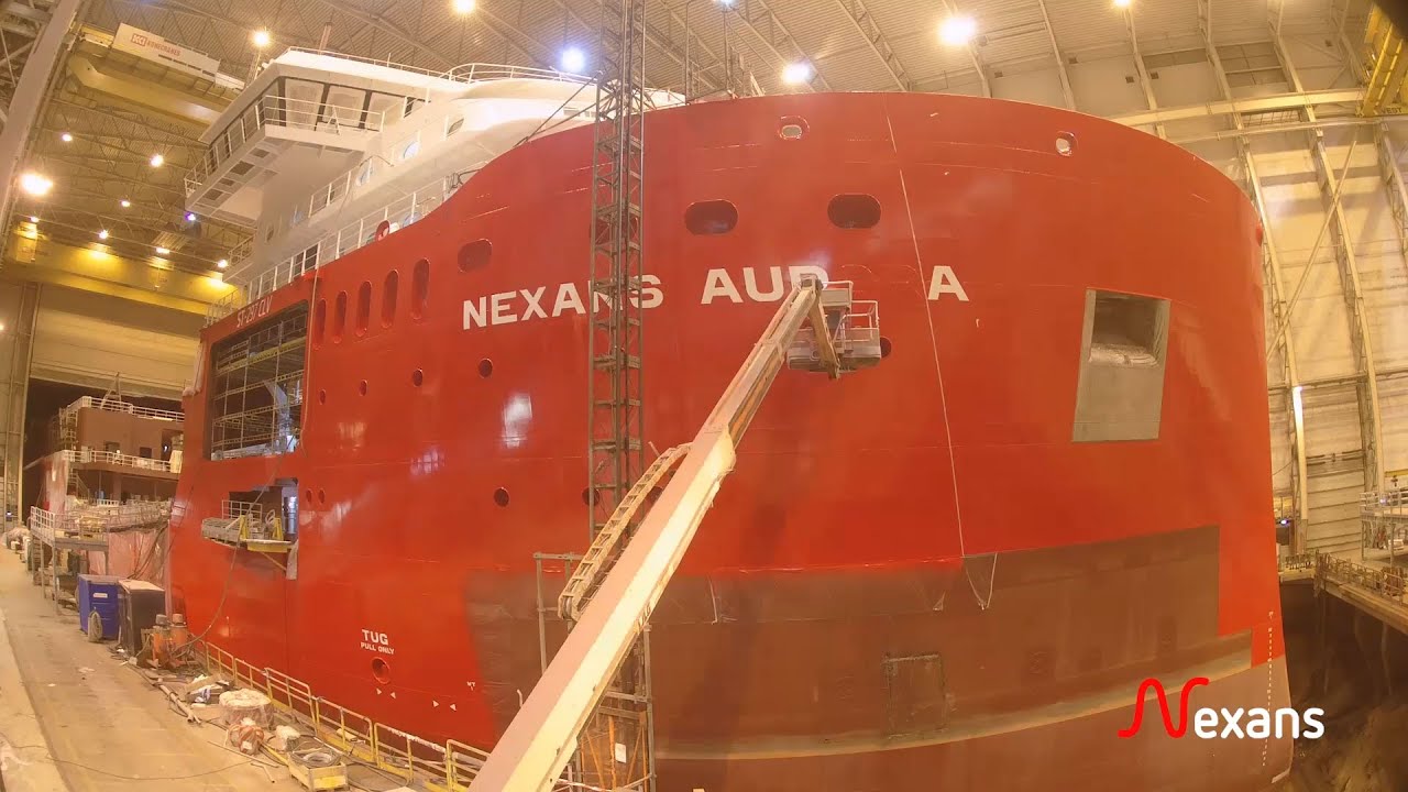 CLV Nexans Aurora construction timelaps