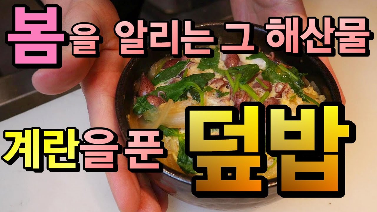 반딧불오징어 계란덮밥 타마고돈부리