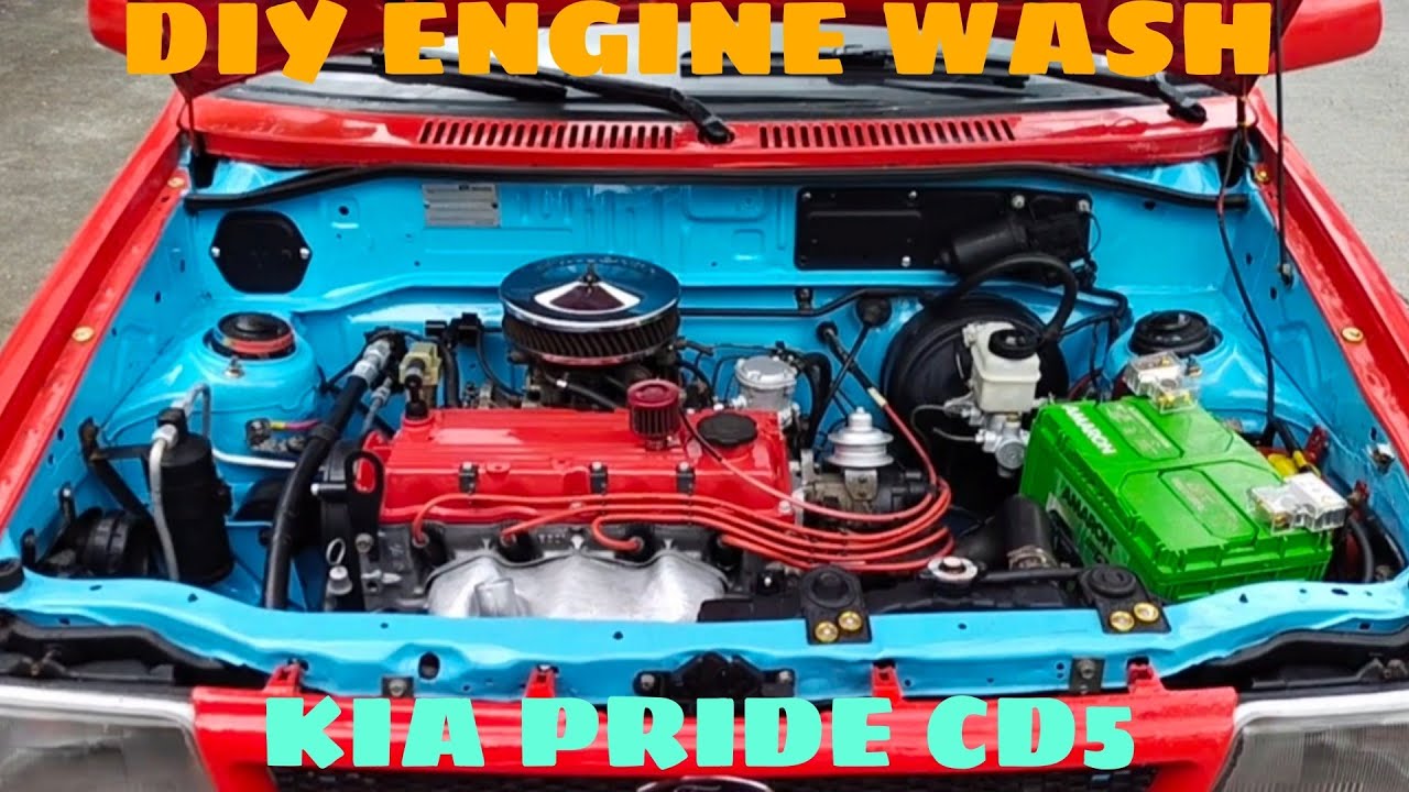 DIY ENGINE WASH (KIA PRIDE CD5)