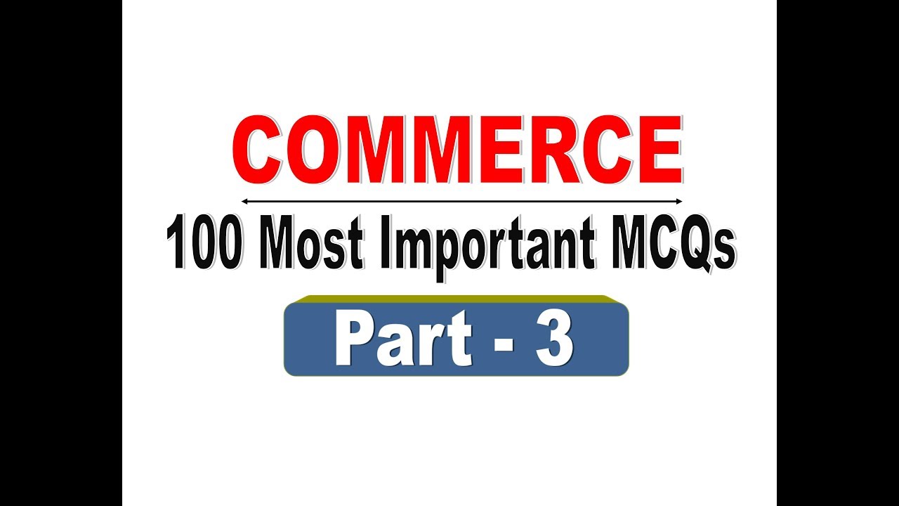 #3 | Commerce MCQs | 100 Most important MCQs for UGC NET, PGT Teacher, Accountant  @LakshyaAcademy ​