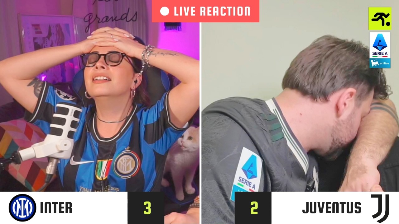 INTER-JUVENTUS 3-2 LIVE REACTION | TIFOSI INTERISTI vs JUVENTINI (E GUFI) | TIFOSIAMO
