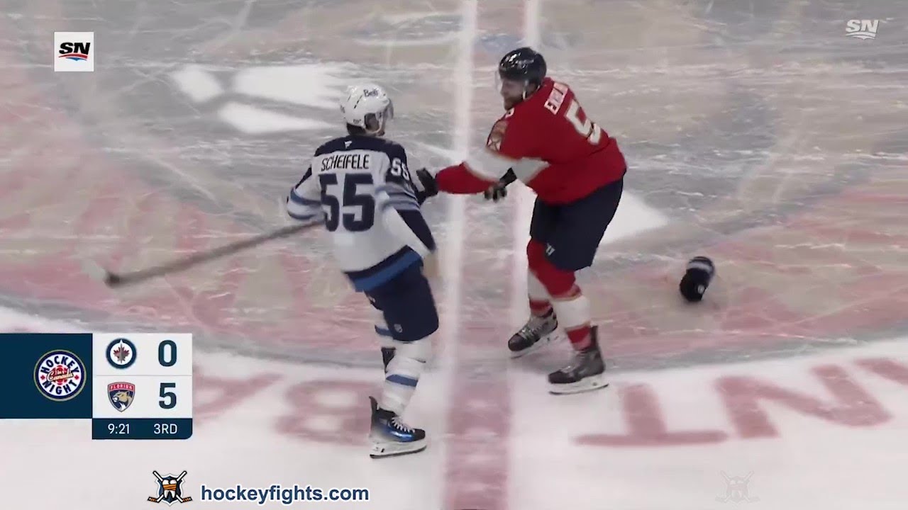 Mark Scheifele vs Aaron Ekblad Nov 16, 2024