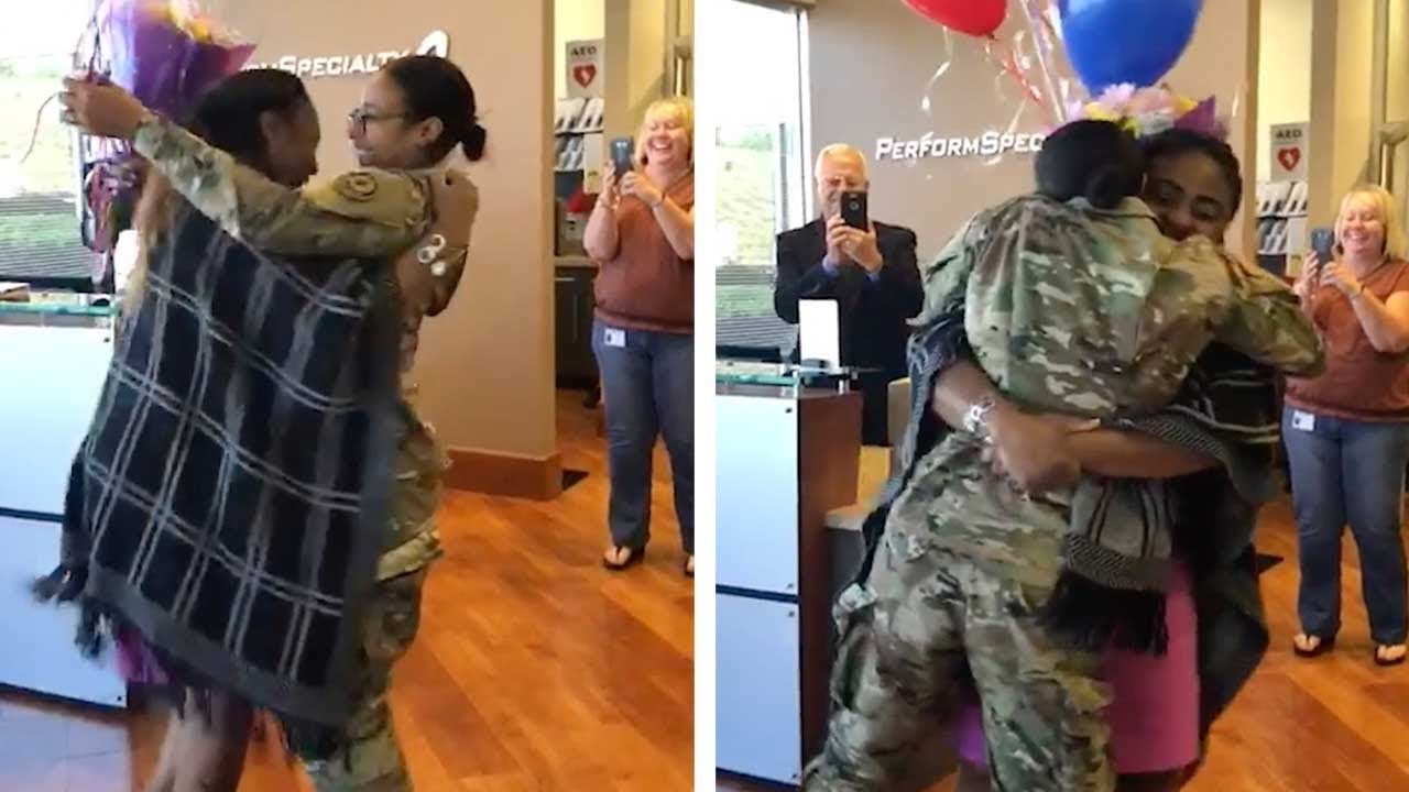 Military Daughter Gives Mom Surprise Homecoming