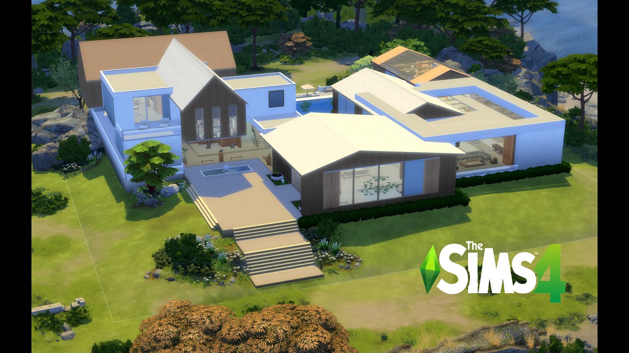 Modern Scandi Luxury Mansion |No CC| The Sims 4 Speed Build | Stop Motion | Windenburg