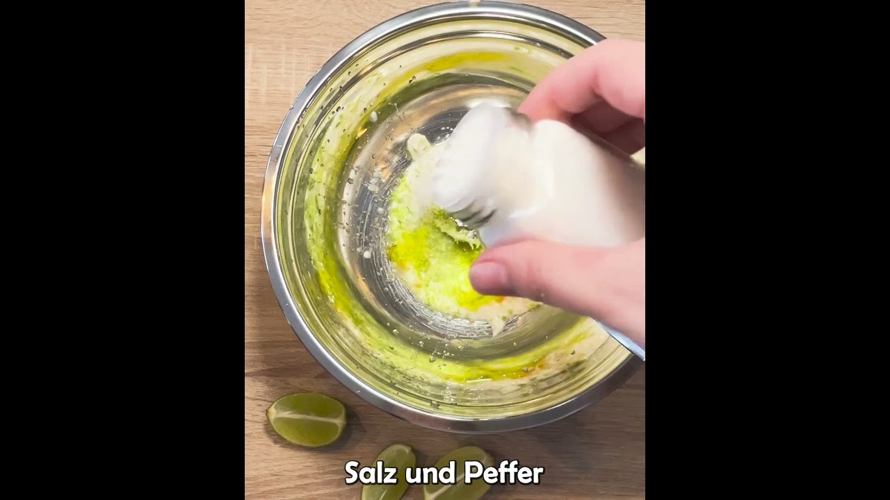 Cajun Chicken Salat & Limetten Knoblauch Dip | Zum Nachkochen [REZEPT] | Short #recipe #cooking
