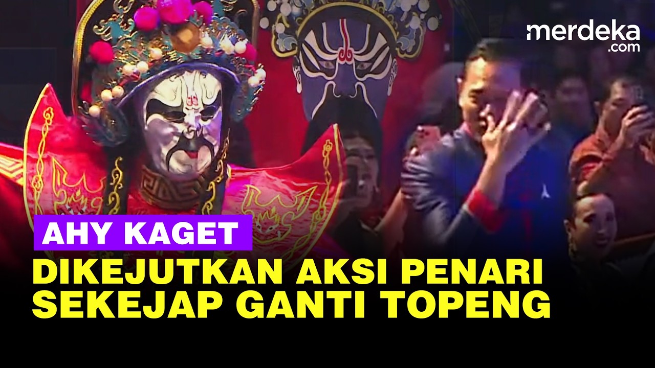 Sukses Kejutkan AHY Demokrat, Tunjuk-Tunjuk Kaget Aksi Penari Ganti Topeng Dalam Sekejap