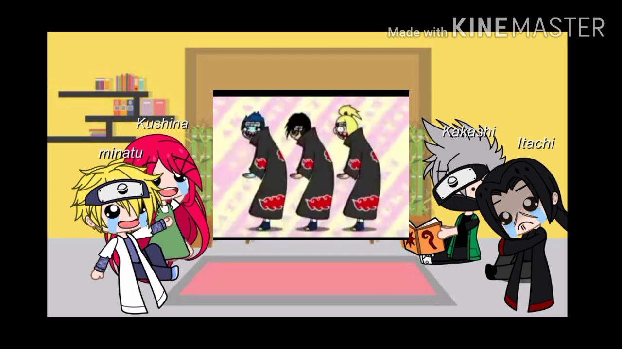 Minato,kushina, Kakashi e Itachi reagindo os Tik Tok  (foi sem a capa desculpa)