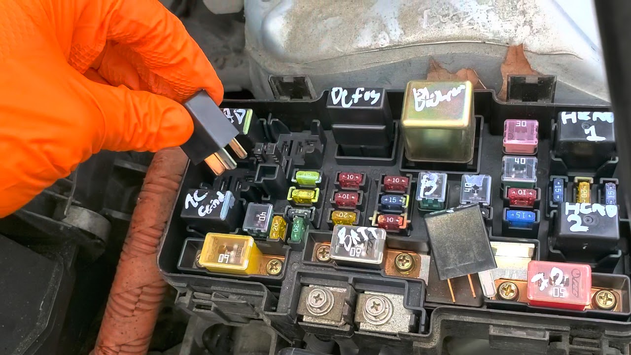 2003 Honda Civic AC Relay, AC Fuses & Circuit Explained