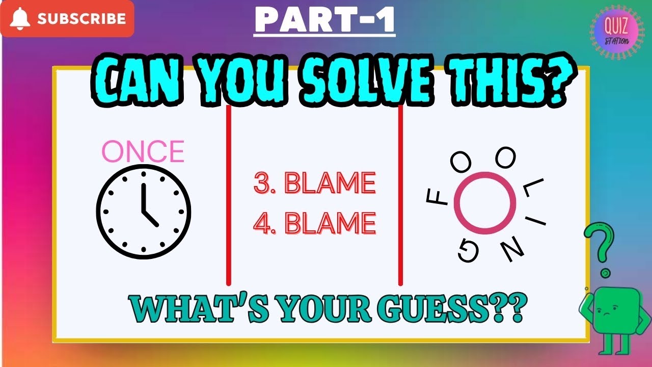 Ultimate Rebus Puzzle Challenge! 🧠💡| Part -1