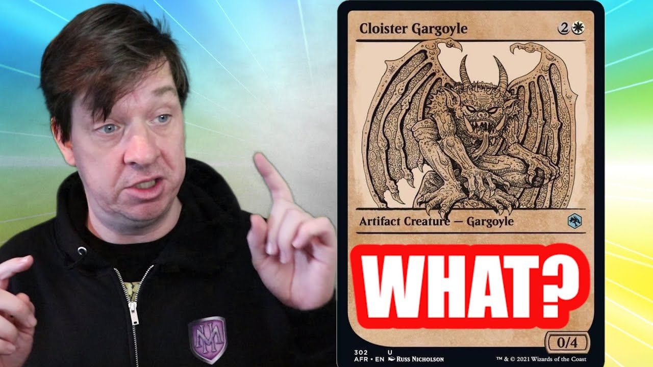 MTG Leak Shows New Dungeon Mechanic - D&D Forgotten Realms Spoiler - Cloister Gargoyle