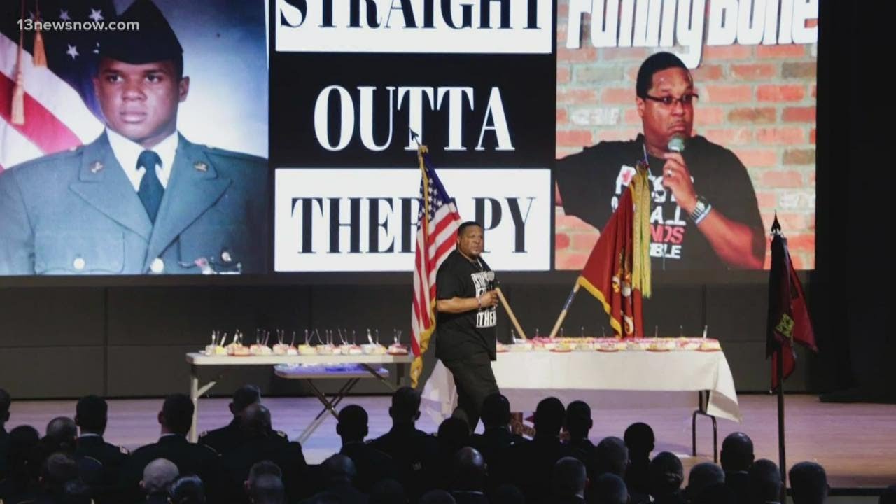 MAKING A MARK: Military veteran encourages laughter as mental health therapy