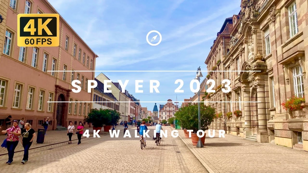 Speyer, Germany 🇩🇪 4K - Walking Tour 2023 - Walk to the Iconic Cathedral ⛪️