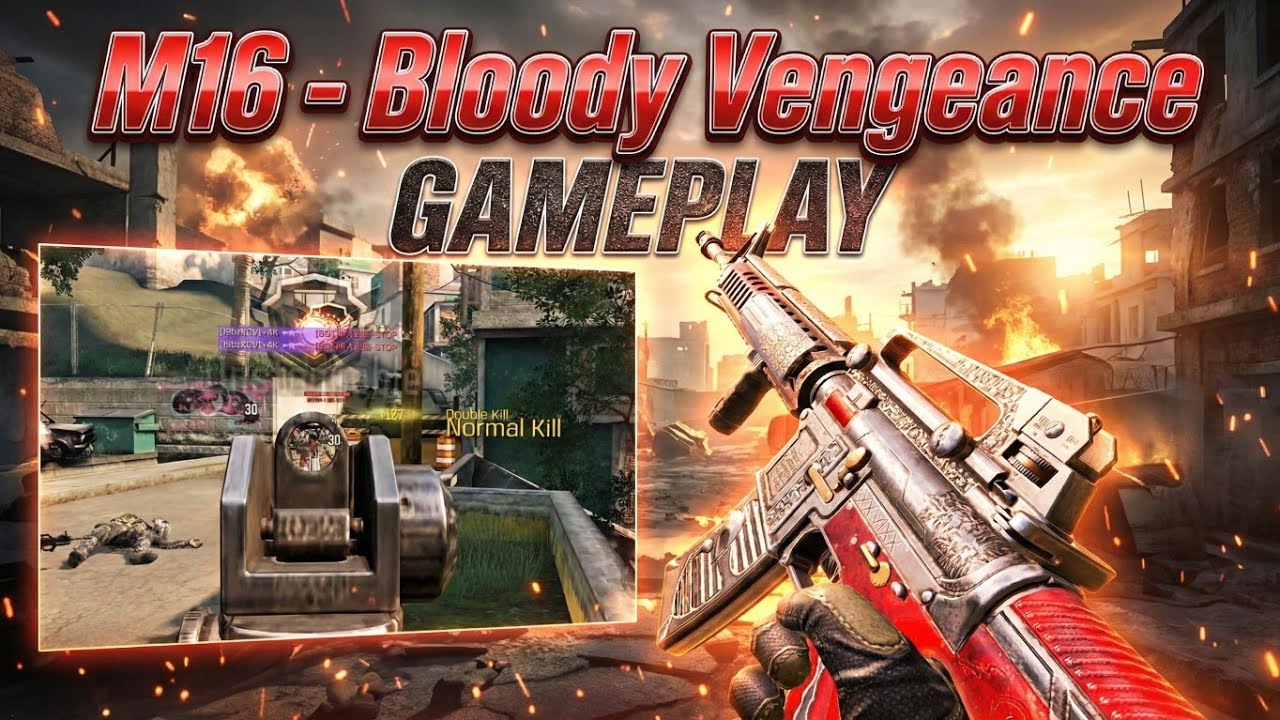 Playing CODM with M16 – Bloody Vengeance 🔴🔫