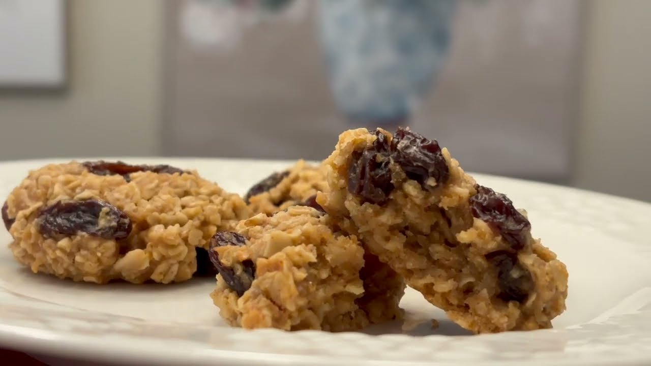 galleta de avena con pasas sin huevo