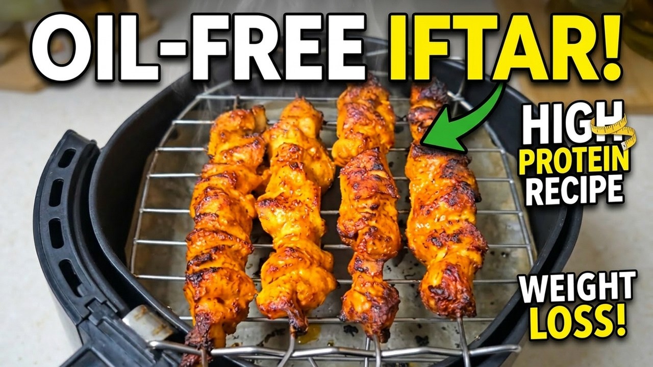3rd Ramadan Weight Loss Iftar 🔥 Healthy + Fried Balance Meal | Nurej Home