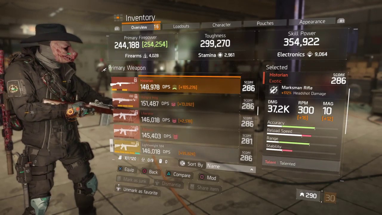 Tom Clancy's The Division&trade; All Exotic Weapons & Armour 