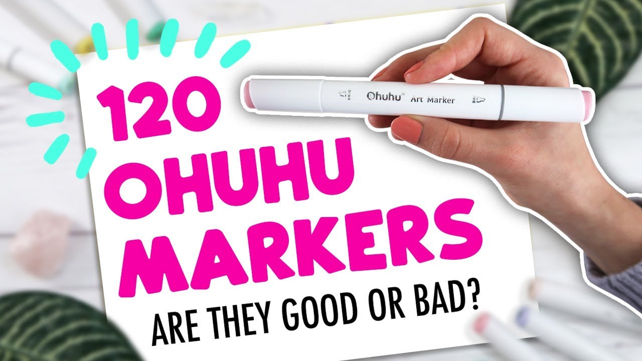 TESTING THE 120 OHUHU MARKERS SET // Are they worth it? // Sketch with me!
