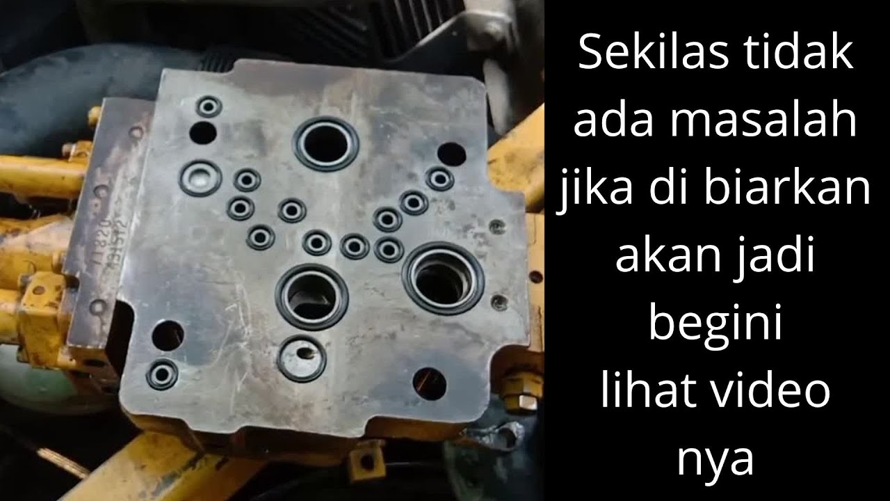 cara cek Merge divider main control valve komatsu PC200-8