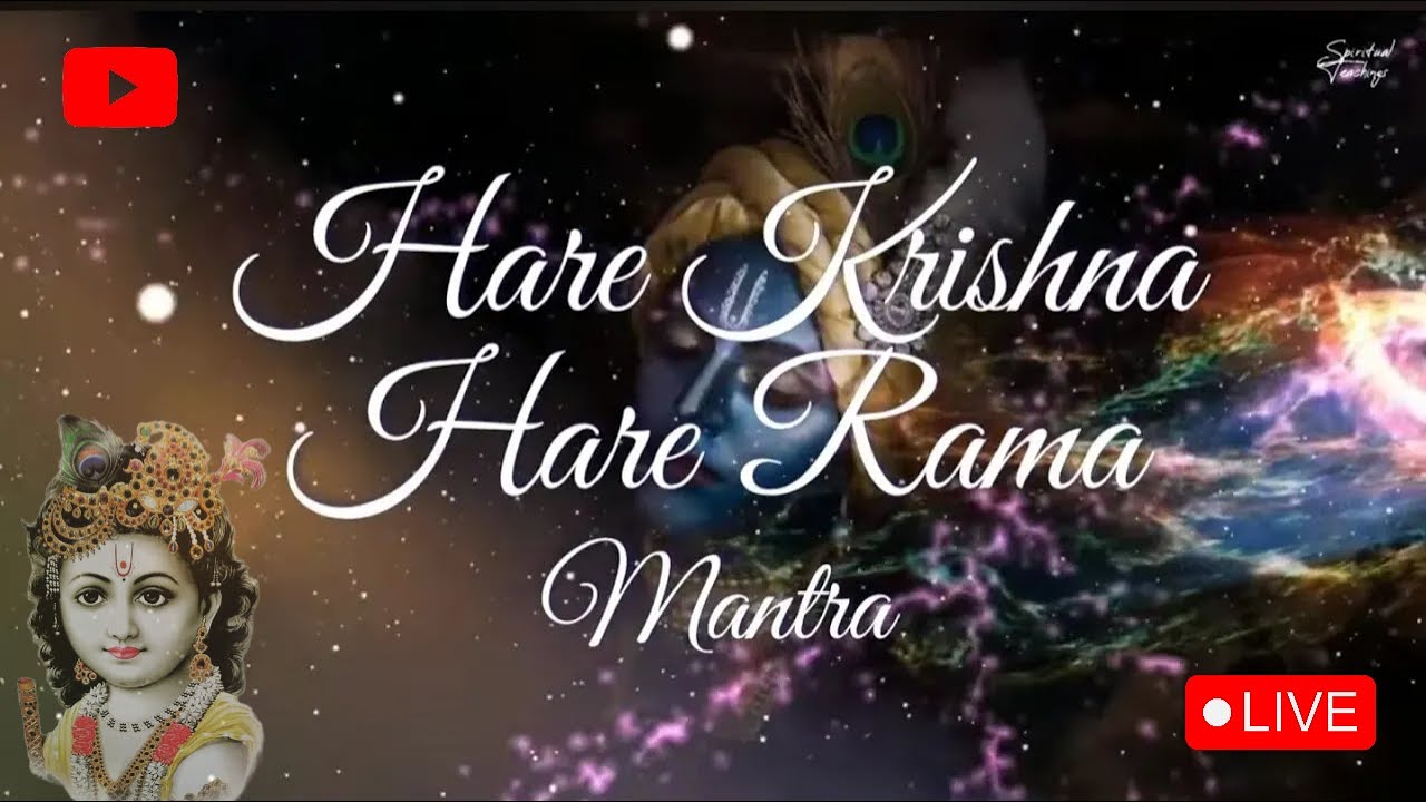 Hare Krishna Hare Rama Maha Mantra | Powerful Spiritual Chant | Janmashtami | Live Stream