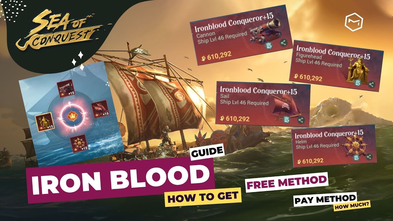 Sea of ​​Conquest – Руководство по Iron Blood Ship | Сколько времени потребуется, чтобы получить ...