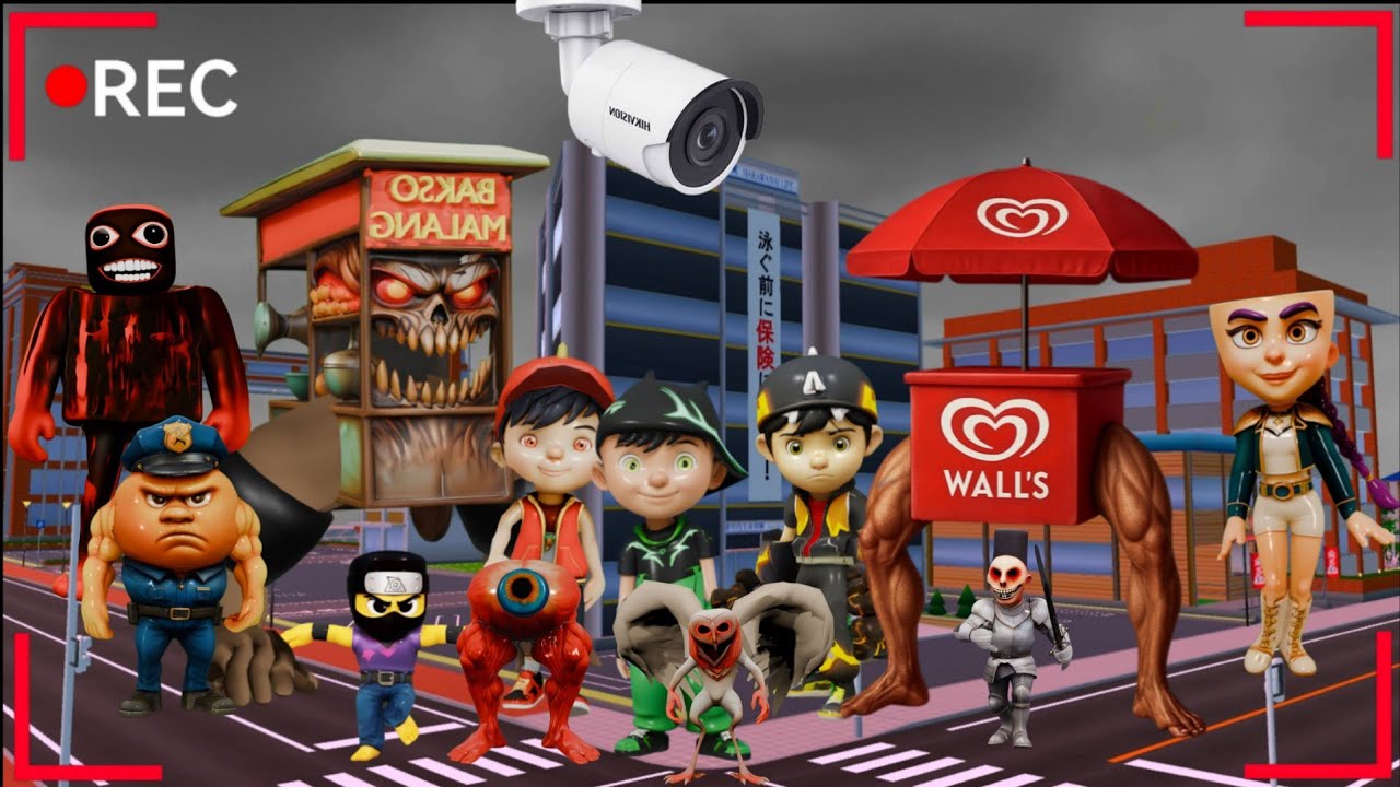 Yuta Mio Panik CCTV menangkap PASUKAN ANOMALI BAKSO dan ANOMALI WALLS 😱 SAKURA SCHOOL SIMULATOR