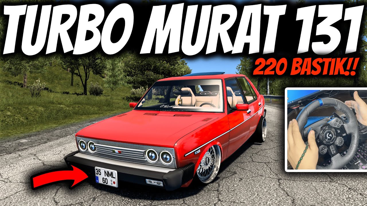MODİFİYELİ TURBOLU MURAT 131 🚀  220 KM/H MAKAS SHOW | ETS 2 TOFAŞ MODU | Ets 2 Mod | Logitech G29