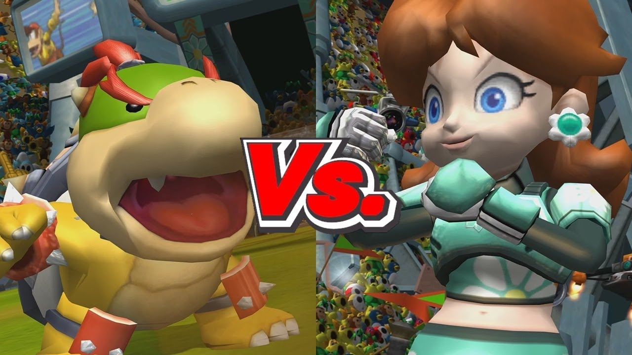 Mario Strikers Charged - Bowser Jr. Vs. Daisy