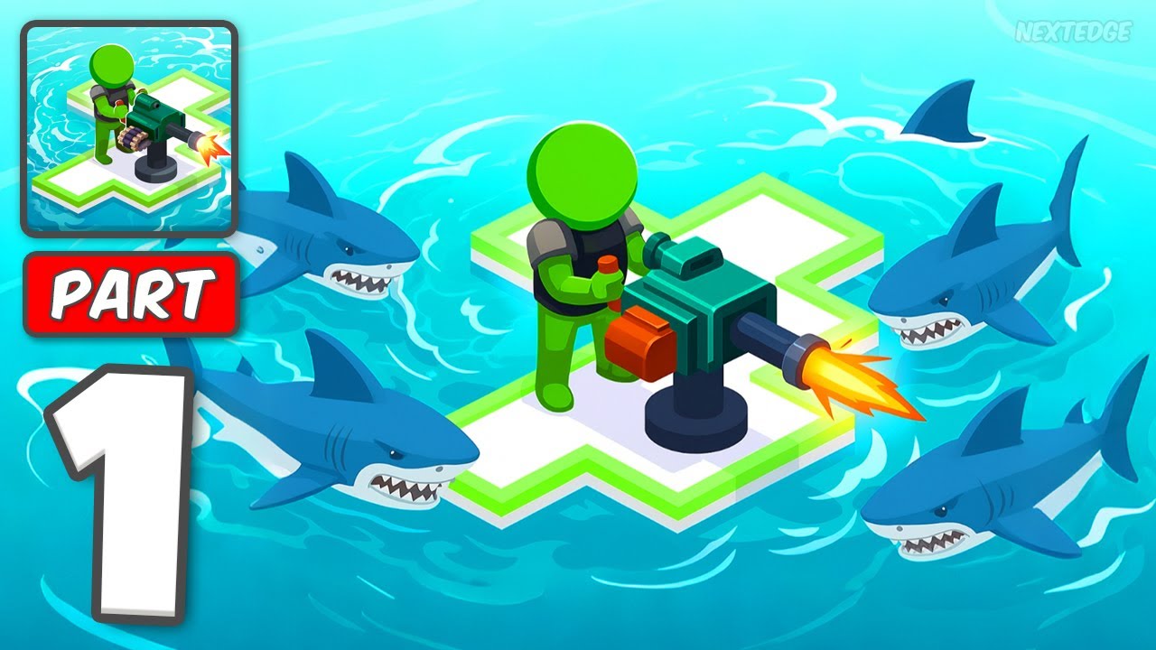 War of Rafts - Gameplay Walkthrough Part 1 - Build Rafts And Rule The Sea (iOS, Android)