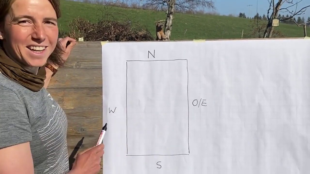 Orientierung mit Karte Kompass -   Ausbildung Erlebnispädagogik und Outdoorguide - Wildnisführer: