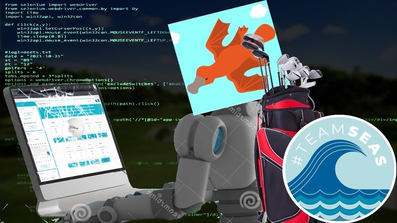 My dad wanted to play Golf, so I learned Python