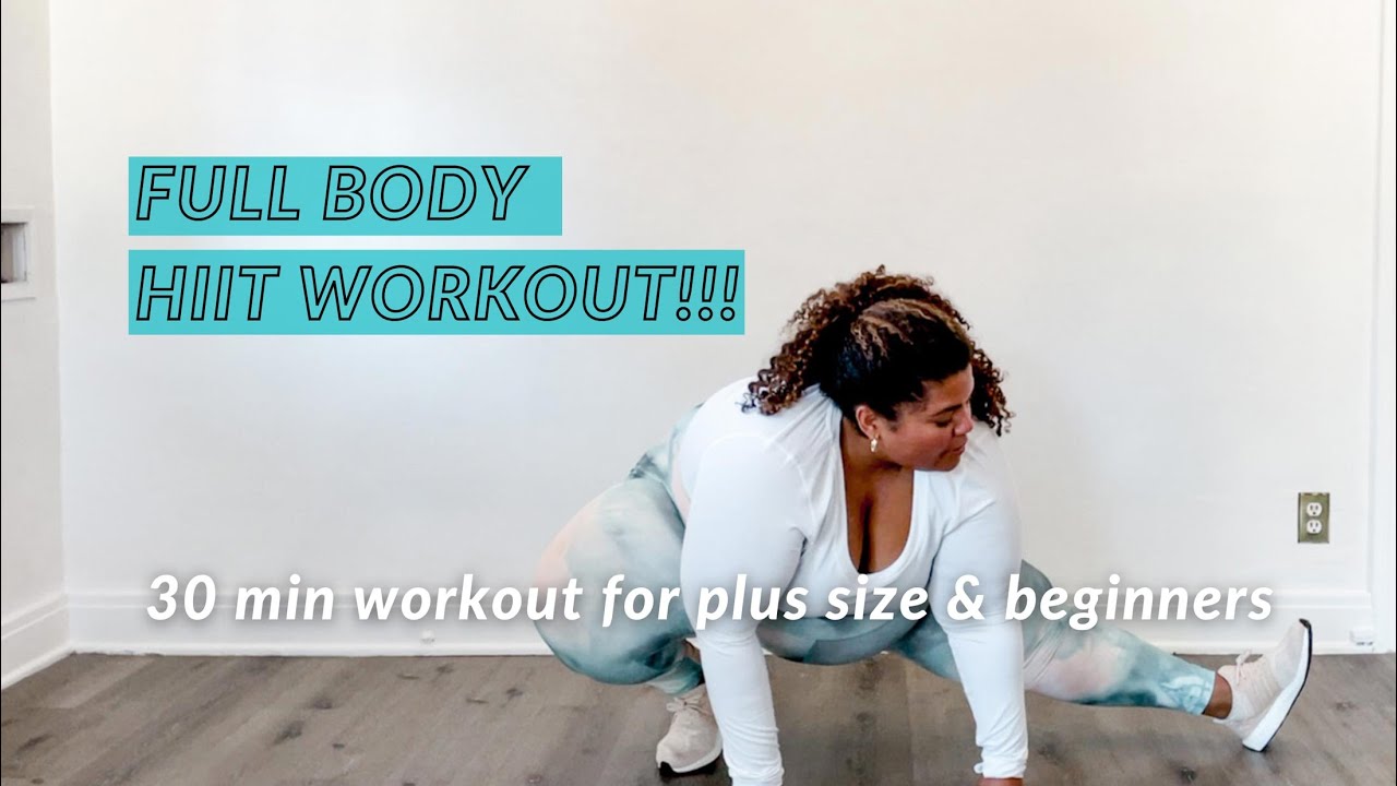 30 MIN FULL BODY HIIT WORKOUT | plus size workout & beginners workout | Lets Sweat!!!