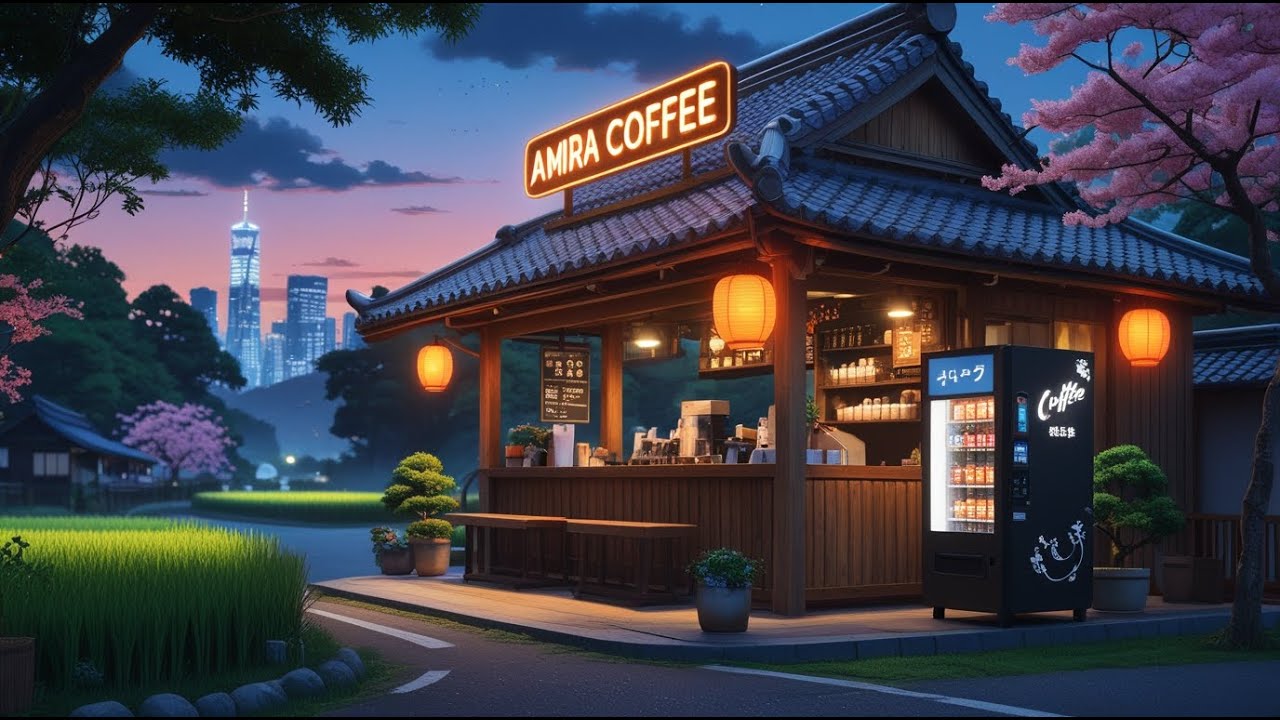 Study in a Rainy 1980s Café 🌧️ Chillhop Vibes with Coffee Shop Sounds & Lofi Flow