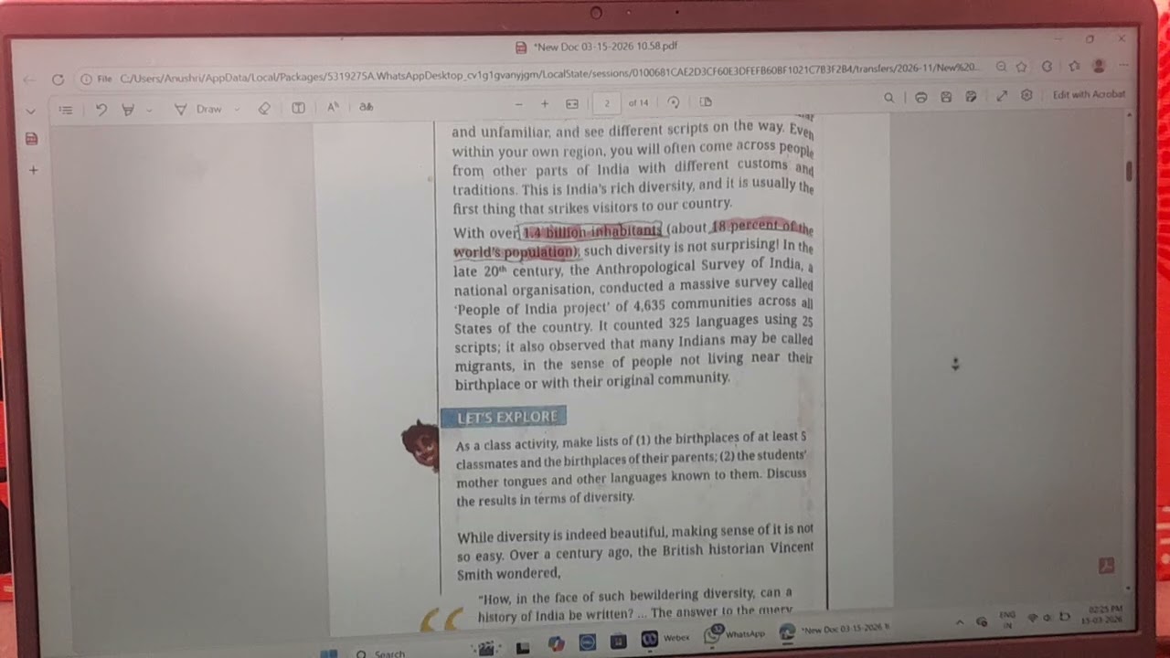 Class 6th social science chapter 8 Unity in diversity or Many in one Part-2