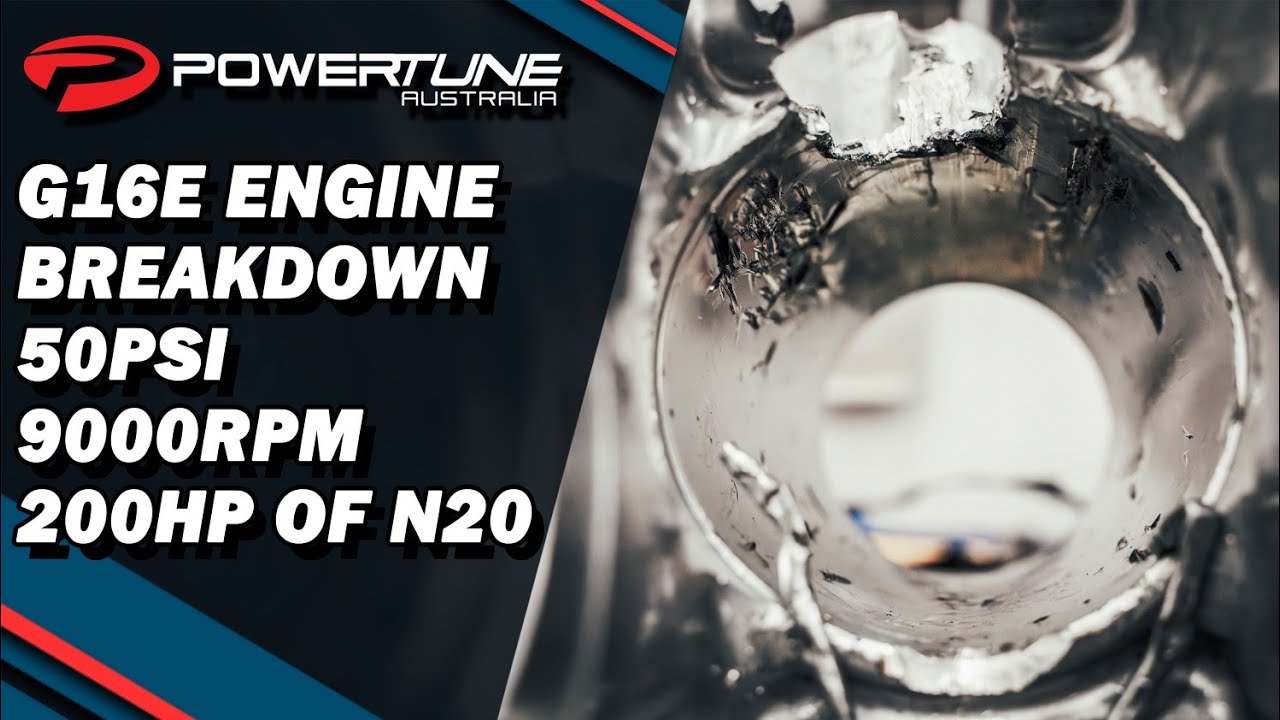 G16E Engine Breakdown | We pumped it with 50psi Boost, 200HP of N2O and spun the engine to 9000RPM!