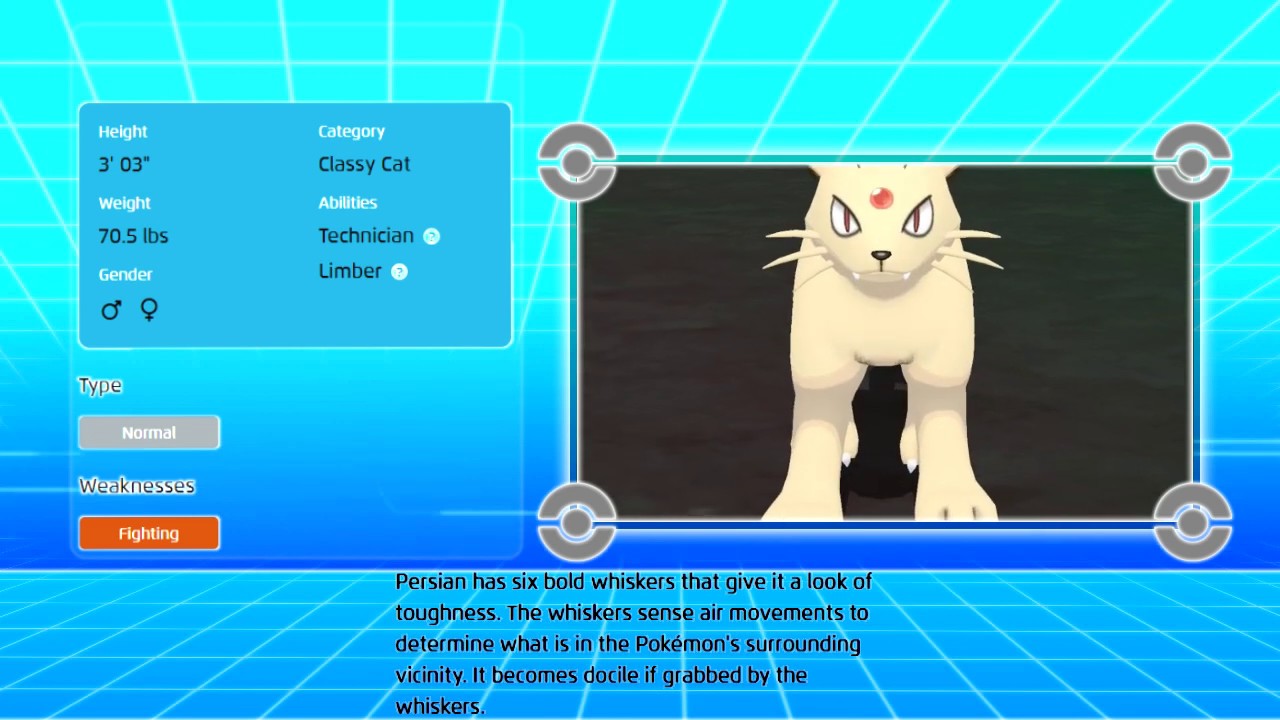 Persian #053 Pokedex Go Data