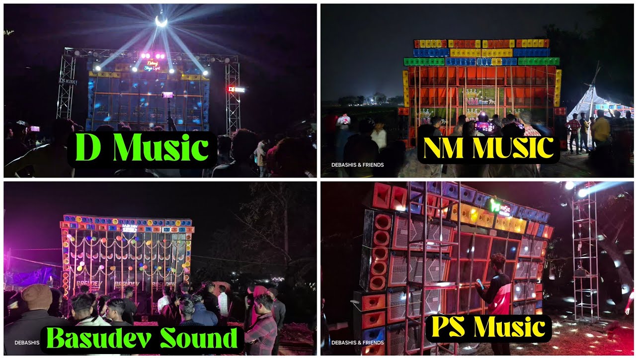 Basudev Sound vs D Music vs NM Music vs PS Music : Khirpai Hemotpur Dj Box Competition 2026