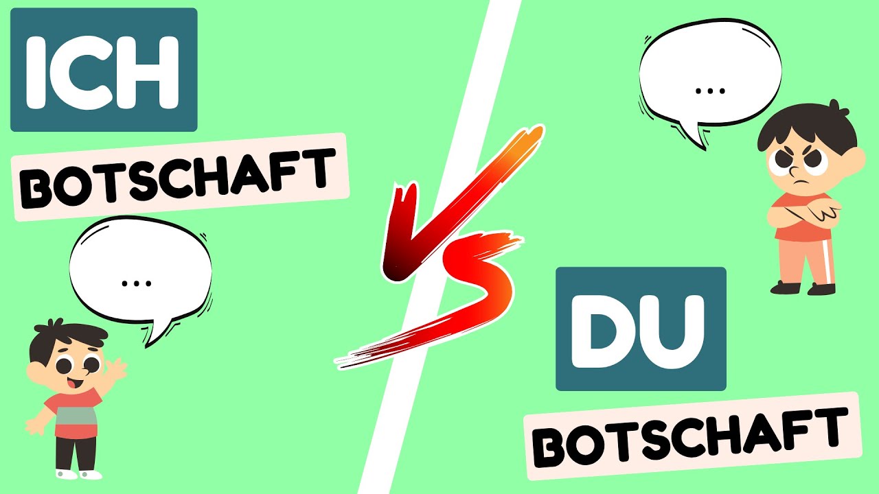 ICH-Botschaften & DU-Botschaften - Kommunikation | Definition, Unterschied, Beispiel