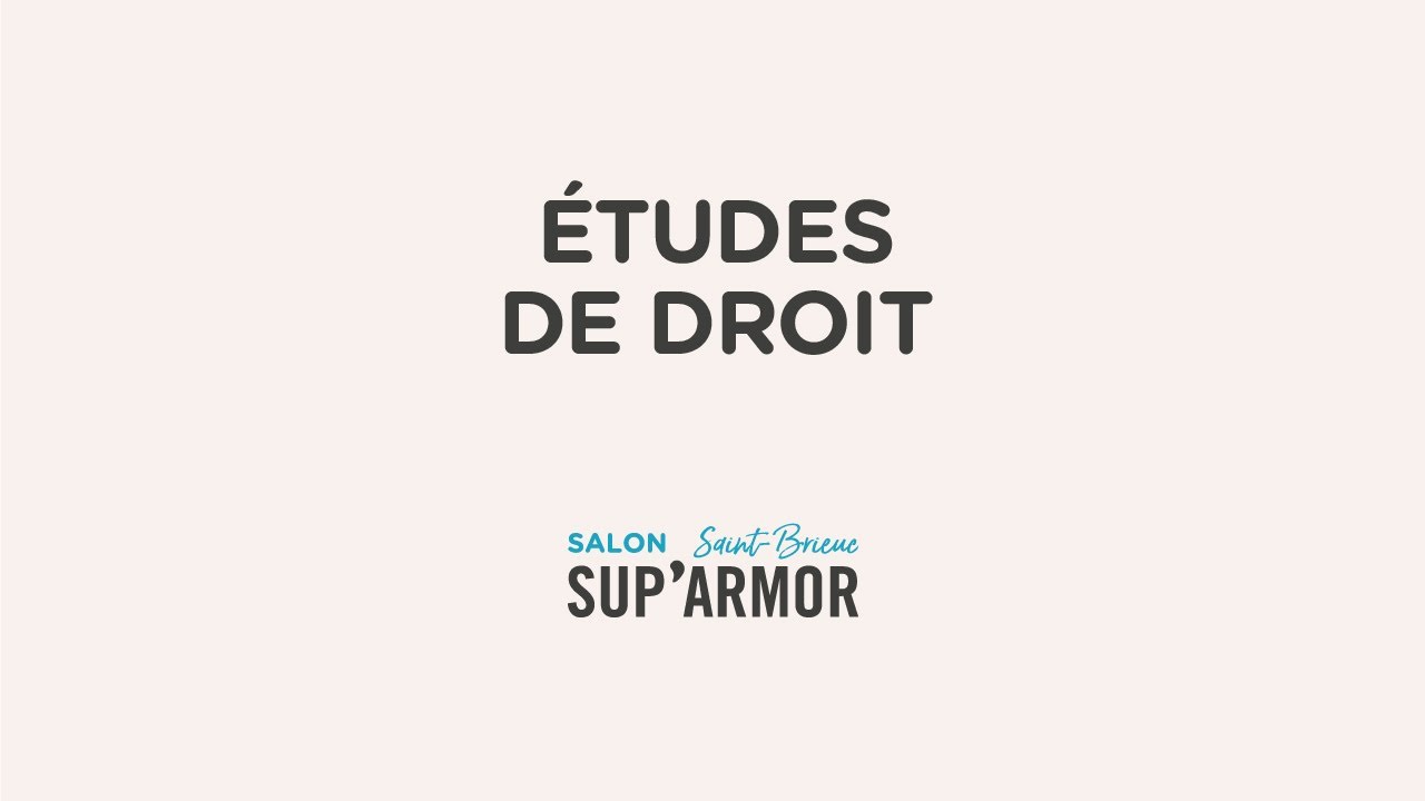 Études de droit