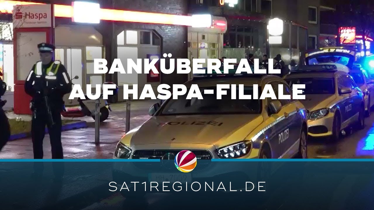 Banküberfall auf Haspa-Filiale in Hamburg-Hamm